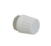 tête de Oventrop match0 1012565 raccord fileté, M 30x1,5, blanc