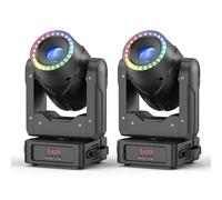 Tête Mobile Lyre LED Lumières de Scène 180W, dmx512 Lumière de Fête Effets D'éclairage RGBW LED 3 Prismes Zoom Focus Effet Pour Fête DJ Mariage Bar- 2PCS