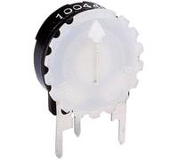 Tête moletée Piher 5371 WS blanc