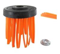 Tête plastique brosse fil nylon pour débroussailleuse, toutes cylindrées