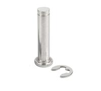 Tête plate M8 M10 M12 avec goupille rainurée, goupille de circlip de positionnement, goupille cylindrique en acier inoxydable 304(M8x35-1pcs)