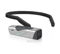 Tête Portable Vlog Caméra 4K for Stabilisation Professionnelle De Cardan Caméscope Numérique Prend Netteté Fluidité(EP8 Silver Standard)