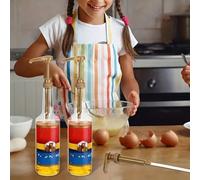 Tête quantitative pressée à la main 10 CC pour bouteilles de sirop, buse distributeur 28/400 pour cuisine, dosage en plastique avec doré/noir/W (doré)