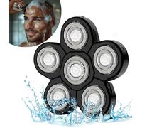 Tête Rasoir Têtes, 6 Têtes De Rasoir Électrique Pour Homme, Universel Double Anneau Lame Rasage Remplacement Pour Rasoir Électrique 5 6 7 8, Noir[Z1806]