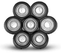 Tête Rasoir têtes,LOEVERY Rasoir électrique Flottant Barbe 7 Têtes pour Homme avec un Rasage Propre, Universel Double Anneau Lame Rasage Remplacement Durable Rapide pour Rasoir électrique 5 6 7