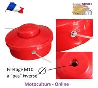 Tête Rotofil - Multifonction - Compatible avec Berlan, Fuxtec, Gartech - Filetage M10 inversé - Rouge