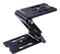 Tête sphérique pliable en Z entièrement en métal - Plateau à libération rapide - Support vertical pour appareil photo de prise de vue macro - Tête inclinable - Support de flash pour trépied RRS Fit