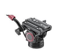 Tête, Tête vidéo hydraulique V8 for trépied panoramique et inclinable, avec plateau de dégagement rapide et filetage 1/4" et 3/8".