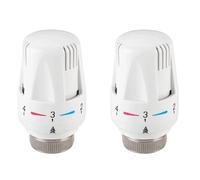 Tete Thermostatique,2Pcs Taille de Filetage M30*1,5 Têtes Thermostatiques de Radiateur,Vannes de Contrôle de Température，Vanne de Radiateur,Radiateur Thermostatique pour Bureau et Maison