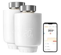 Tête Thermostatique Connectée DEWENWILS Lot de 2 WiFi Programmable Compatible Alexa Google Assistant