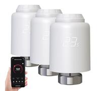 Tête Thermostatique Connectée, Thermostatique Radiateur, Smart Life APP Contrôle, Tuya Zigbee Gateway Requis, Thermostat Radiateur Intelligent Compatible avec Alexa/Google Home