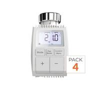 Tête Thermostatique Connectée ZigBee Universelle avec Ecran LCD (Lot de 4)