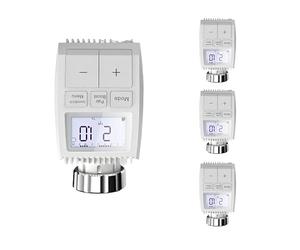 Tête Thermostatique Connectée ZigBee Universelle avec Ecran LCD (Lot de 4) - SILAMP