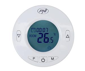 Tête thermostatique Intelligente PNI CT25T pour radiateur, se connecte sans Fil avec Le hub PNI CT25WIFI avec contrôle Internet, Application Mobile Tuya Smart
