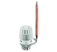 Tête thermostatique K 640200500 blanc, avec sonde de contact ou sonde plongeuse