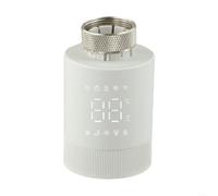 Tête Thermostatique pour tuya WiFi Vanne pour radiateur Programmable 8-30°C Contrôle Vocal pour alexa Google Home pour chauffage Domotique ABS 88x54mm