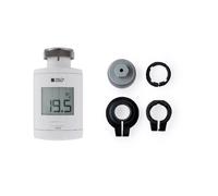 DELTA DORE Tête thermostatique TRV 1.0 Adapt avec adaptateurs – Chauffage connecté, Contrôle vocal