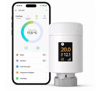 Tête thermostatique Zigbee SONOFF TRV-ZBT pour radiateur Écran IPS M30 x 1 5 mm Programmation intelligente Détection fenêtre ouverte