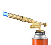 Tête Torche Propane Métal - Brûleur Portable, Démarreur Flamme Camping | Accessoire Cuisine à Gaz, Outil de Soudage Feu de Camp Résistant Compact manuel fiable inox