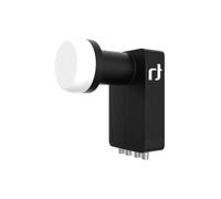 Tête universelle - INVERTO - IDLBQUTL 40 U - LNB quad - 40 mm - Ultra Black - 4K