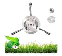 Tête universelle rotative en fil d'acier de 15,2 cm pour débroussailleuse de désherbage, débroussailleuse à gazon, tête universelle en fil métallique de rechange (3 têtes - 22,9 cm)