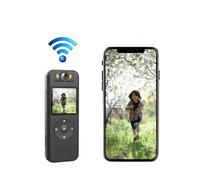 TETEOM Caméra corporelle Mini caméra WiFi enregistreur vidéo numérique Portable BodyCam Vision Nocturne Infrarouge Caméscope Miniature pour Le Service, la Livraison et la Collecte de preuves