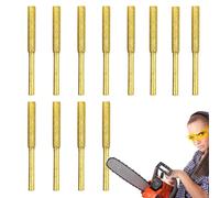 Têtes Affûtage Tronçonneuse - 12 PCS Revêtement Titane 4,0/4,8/5,5 Mm Pour Aiguiseur Électrique Chaîne | Meules Résistantes Haute Performance