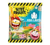 TÊTES BRÛLÉES - Bonbons Acidulés Intenses, Saveur Explosive en Sachet, 150g - Lot De 4