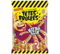 TETES BRULEES - Bonbons Hypno Stik, Saveur Fruitée Intense 180g - Lot De 4