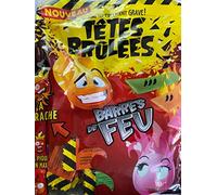 Tetes Brulees Fire Bars Extra Saure Candy Challenge Sac avec variétés spéciales Fruits de Maracuja Rouge Pomme Rouge Extracteur Ca Niveau Cerise