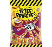TETES BRULEES Hypnostik Bonbons acidulés aromatisés aux fruits 180 g