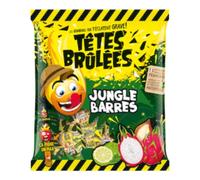 TÊTES BRÛLÉES Jungle Barres Bonbons acidulés - 150 g