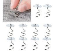 Têtes Claires Twist Pins,50 PCS Plastique Tête Tapisserie Épingle Housse Punaise de Lit pour Housses de Rembourrage Matelas Jupes de Lit Headliner