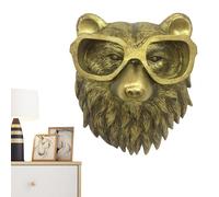 Têtes d'animaux décoratives à fixation murale, ne se décolore pas, style rustique et rustique, décoration murale moderne pour chambre à coucher, salon, hôtel