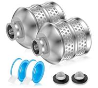 Têtes d'arrosage de Jardin avec Ruban, 2 pièces, diffuseur de barboteur d'eau à Filetage 3/4-15NH, buse 'inondation en Aluminium pour l'irrigation la pelouse et la Cour