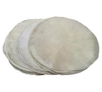 Têtes de banjo en peau de chèvre blanche (35,6 cm à 55,9 cm) - Peau fine Jumbo pour banjos du monde, basse et personnalisés (45,7 cm)