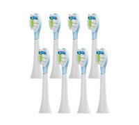 Têtes de brosse 8 pièces, compatibles avec Philips, HX6064 HX6930 HX6730 | For C1 C2 C3 D12, 1100 2100 4100 4300 5100 5300 6100 6500, adultes, plastique(PS green)