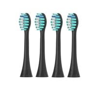 Têtes de brosse à dents 051B avec pièces buse assorties | Ensemble tête de brosse à poils et buse for appareils(4PCS Black)