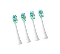 Têtes de brosse à dents adaptées 4/6 pièces, compatibles avec les têtes de brosse Philips série hx3/6/8/9, souples, compatibles avec les buses DuPont, emballées sous vide(4pcs Green)