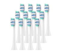 Têtes de brosse à dents, compatible avec Philips, HX4100 7500 9500 | 1100, 2100, 4100, 4300, 5100, 5300, 6100, 6500, 7000, 7300, 9000, 9300, 9700(White-12 Pcs)