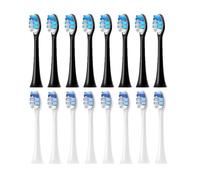 Têtes de brosse à dents, compatible avec Philips, HX6211 HX6610 4100 | 5100, 4300, 4500, 6100, 6150, 6160, 6500, HX3100, HX3211, HX3212, HX3404, HX3651(8White 8Black)