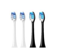 Têtes de brosse à dents, compatible avec Philips, HX6211 HX6610 4100 | 5100, 4300, 4500, 6100, 6150, 6160, 6500, HX3100, HX3211, HX3212, HX3404, HX3651(2White 2Black)