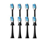 Têtes de brosse à dents, compatible avec Philips, HX6211 HX6610 4100 | 5100, 4300, 4500, 6100, 6150, 6160, 6500, HX3100, HX3211, HX3212, HX3404, HX3651(8pcs Black)