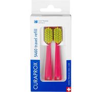 Têtes de brosse à dents CS 5460 ¿ pour kit de voyageÉlimination de la plaque dentaire ultra-douceRose-jauneRecharges