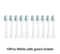 Têtes De Brosse À Dents De Rechange,10 Pièces,Pour Aquasonic Duo Et Pour Centre Dentaire Domestique/Recharges De Brosse À Dents Électrique Sonique Waterpik.10 White
