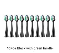 Têtes De Brosse À Dents De Rechange,10 Pièces,Pour Aquasonic Duo Et Pour Centre Dentaire Domestique/Recharges De Brosse À Dents Électrique Sonique Waterpik.10 Black