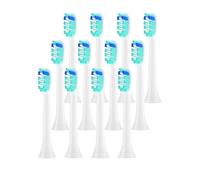 Têtes De Brosse À Dents De Rechange, 12 Pièces, Compatibles Avec Philips, Tête De Brosse Électrique De Remplacement Souple Sonicare 4100 6500 6100 7500 5(12PCS Cyan)