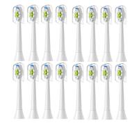 Têtes De Brosse À Dents De Rechange, 4/8/12/16 Pièces, Compatibles Avec Philips, Tête De Brosse Électrique De Rechange 4100 6500 6100 7500 5300 1100(16pcs White)