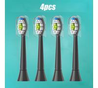 Têtes De Brosse À Dents De Rechange,4/8 Pièces,Compatibles Avec Philips Sonicare,Tête De Brosse Électrique De Remplacement Souple 4100 6500 6100 7500 5.4Pcs Black.