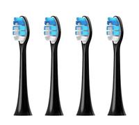 Têtes De Brosse À Dents De Rechange,4 Pièces,Compatibles Avec La Tête De Brosse Électrique Ph 1100 2100 4100 4300 5100 5300 6100 6500,Etc..4Pcs Black